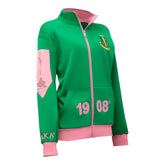 Alpha Kappa Alpha Elite Track Jacket Green